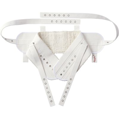 セグフィックス綿パッド付腹部用ベルト ホワイト 24-7107-01（直送品）