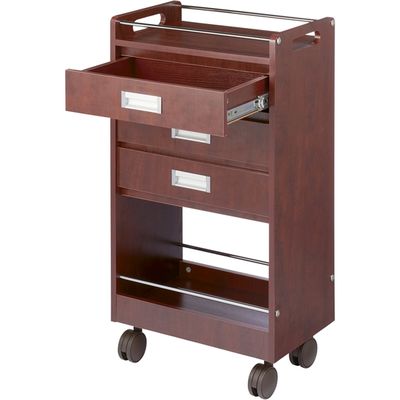 アプリワゴン 木製タイプ ローズウッド 24-7939-02 松吉医科器械（直送品）