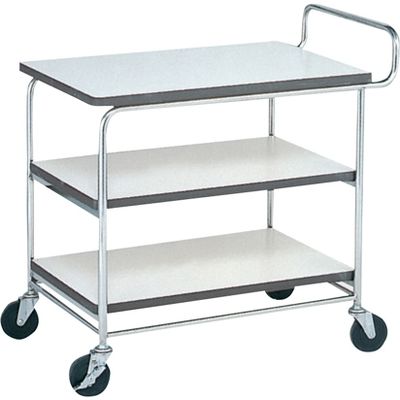 燕物産 ステンレスワゴン アイボリー+シルバー 24-7167-01（直送品）