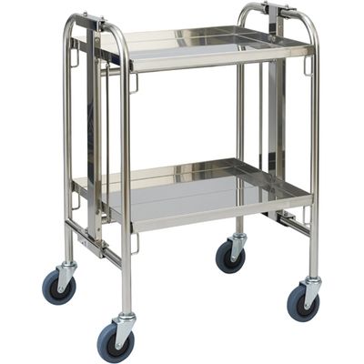 折りたたみ式器械台 シルバー 24-7169-00 松吉医科器械　マツヨシカタログ（直送品）