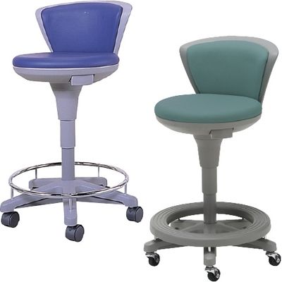 ナースチェア プラムブルー 21-6010-0006 松吉医科器械　マツヨシカタログ（直送品）