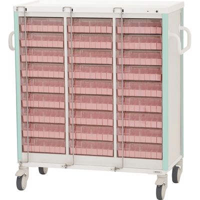 ケルン 与薬カート（1Week・27床用） ライトブルー 24-7865-0401（直送品）
