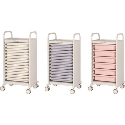 宮成製作所 メディロックMLG与薬カート（深型） ライトパープル 24-6974-0103（直送品）