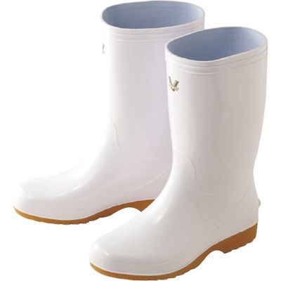日進ゴム 長靴 ハイパーV ホワイト 24-5285-00 1セット(5足)（直送品）