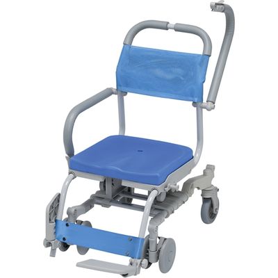 ウチヱ シャワーラク4輪自在（穴無しシート） 24-7658-01（直送品）