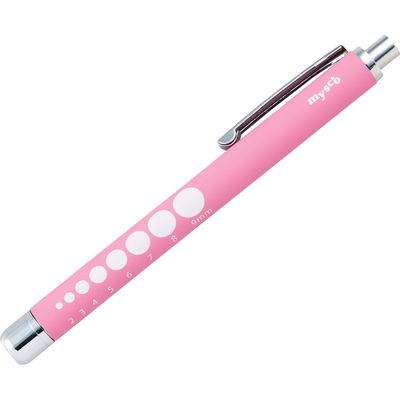 松吉医科器械 マイスコ ラバー調ペンライト ピンク 24-7257-01 1セット(5個)（直送品）