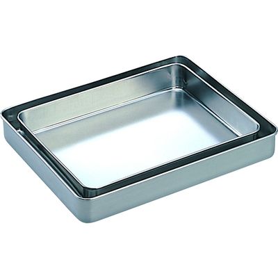 ステンレスバット（フタなし） 4号 シルバー 03-3115-04 1セット（3枚入） 松吉医科器械　　マツヨシカタログ（直送品）