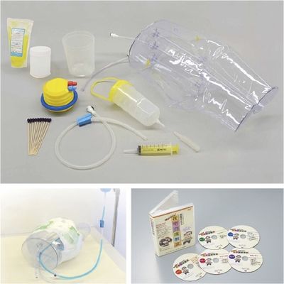 おむつ交換トレーニングモデルDVD付 透明 24-4004-00 松吉医科器械（直送品）