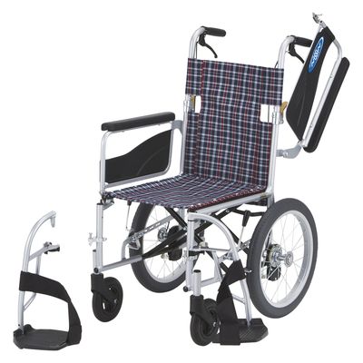 車いす（自走・アルミ）背折れ・多機能 24-3992-01 日進医療器（直送品）