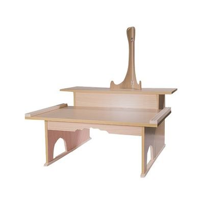 ジャパン唐和 枕机(木目プリント) 二段600タイプ 7-5808-02 1台（直送品）