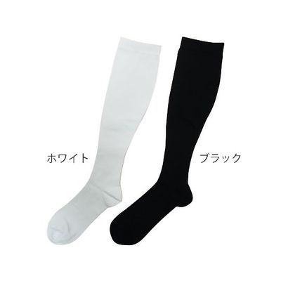 イイダ靴下 フットケア着圧ハイソックス 紳士用 ブラック 7-5815-04 1足（直送品）