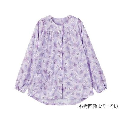 大西衣料 上下別売りパジャマ(婦人用) 大きめボタン上着 サックス L 7-6157-03 1枚（直送品）