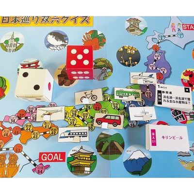 スマイルファクトリー 双六クイズ(日本巡り) SF030 1セット 7-5254-02（直送品）