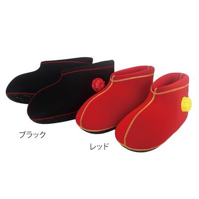 ヘルメット潜水 クロッツ湯たんぽ 足用 ショート M ブラック 7-2145-18 1個（直送品）