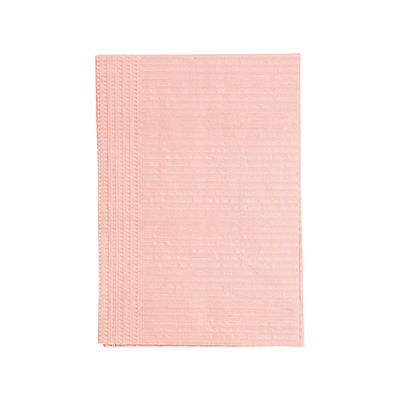 Ciメディカル 紙エプロン(3層片面防水・エンボス加工タイプ) 500枚入 ピーチ 04797 1箱(500枚) 8-7733-14（直送品）