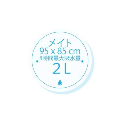 Conni メイト・ベッドパッド ティールブルー CCD-085095-25-1TB 1枚 62-7114-74（直送品）