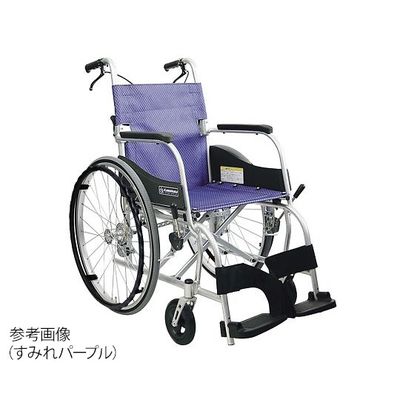 カワムラサイクル 軽量車いす ふわりすシリーズ アイスグリーン KF22-40SB No.105 1台 7-5491-03（直送品）