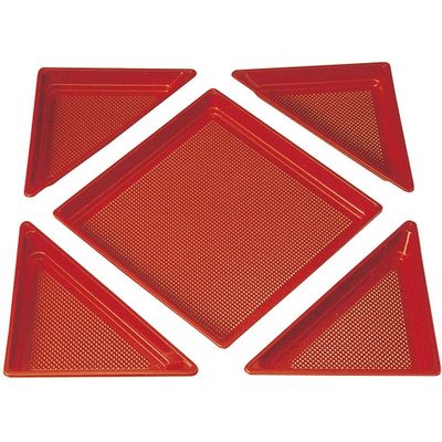 ニシキ 角皿（H-40）用 中仕切A 赤 2636010400 40セット（直送品）