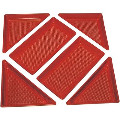 ニシキ 角皿（H-40）用 中仕切D 赤 2636040400 40セット（直送品）