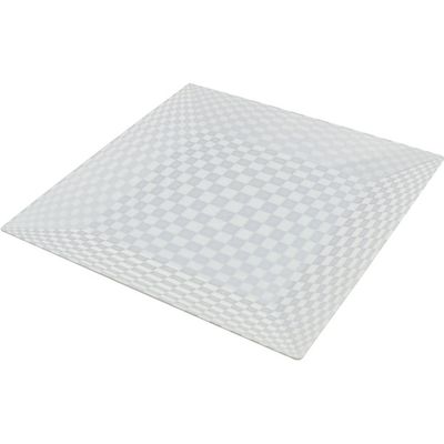 ニシキ 角皿（20）本体 ホワイト・シルバー 2131205520 240枚（20×12）（直送品）