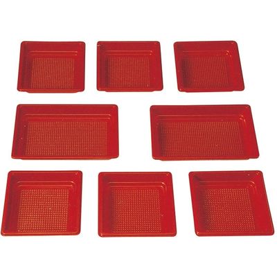 ニシキ 新ひぜん盛（40）中仕切E 赤 2621050400 20セット（直送品）