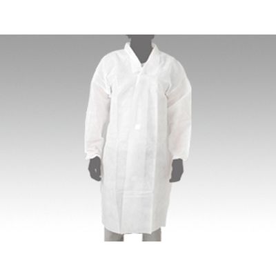 メディテックジャパン 不織布白衣 2L マジックタイプ ホワイト 00370734 100枚（50×2）（直送品）