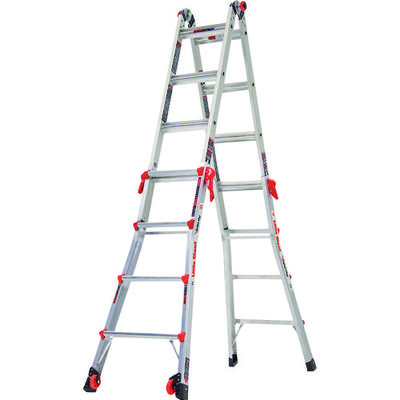 長谷川工業 ハセガワ リトルジャイアント ヴェロシティ 伸縮式はしご兼用脚立2.20M(17555) LG-15417 1台（直送品）