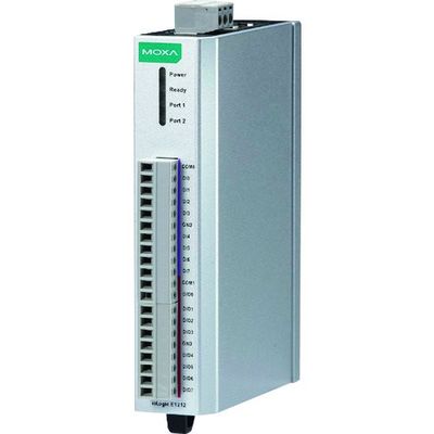 MOXA DI×8、DIO×8 イーサネットリモートI/O (2ポートイーサネットスイッチ付) IOLOGIK E1212 1個（直送品）