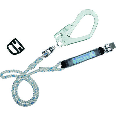 藤井電工 TSUYORON フルハーネス用ランヤード シングルランヤード ロープ式 THL-93SV-311-R23-BP 1本（直送品）
