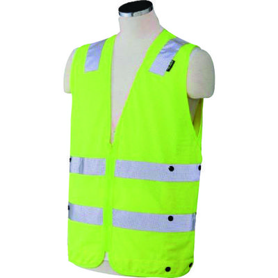 トーヨーセーフティ BT スーパークールサマーベスト イエロー フリーサイズ TBV HI-VIS-011 YA 1着 160-9304（直送品）