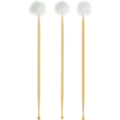 グリーンベル GREENBELL ぼん天耳かき 3本組 全長160mm QQ-605 1袋(3本) 137-3598（直送品）