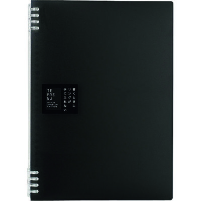 キングジム KING JIM リングノート テフレーヌ A4 黒 9856TTE-BK 1冊 137-2243（直送品）