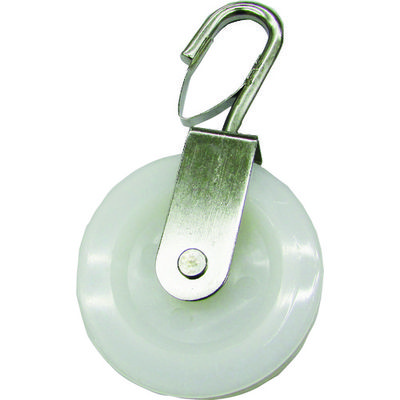 水本機械製作所 水本 ナイロンプーリー フックタイプ 使用ロープ径φ~9mm (1個=1袋) B-2729 1袋(1個) 154-2756（直送品）