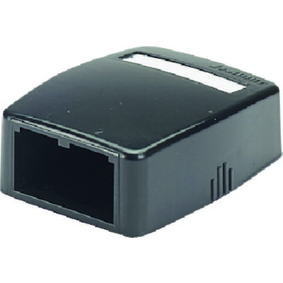 パンドウイットコーポレーション PANDUIT ローゼットボックス シャッターなし 2個口 黒 JOQ20000BL 1個 147-9052（直送品）