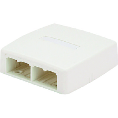 パンドウイットコーポレーション PANDUIT ローゼットボックス シャッターなし 4個口 白 JOQ40000 1個 147-7435（直送品）