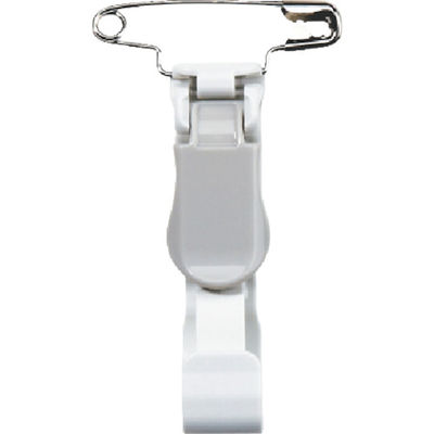 オープン工業 OP 名札用プラクリップ 安全ピン付 灰 (10個入) NX-13-GY 1袋(10個) 857-6087（直送品）