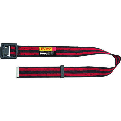 TJMデザイン タジマ 胴ベルト アルミワンフィンガー黒バックルボーダー柄 ボーダー赤 Sサイズ BAS110-BRE 1本(1個)（直送品）