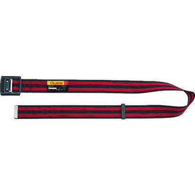 TJMデザイン タジマ 胴ベルト アルミワンフィンガー黒バックルボーダー柄 ボーダー赤 Lサイズ BAL145-BRE 1冊（直送品）