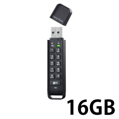 パスワードボタン付き セキュリティUSBメモリー 16GB ED-HB3/16G アイ・オー・データ機器（直送品）