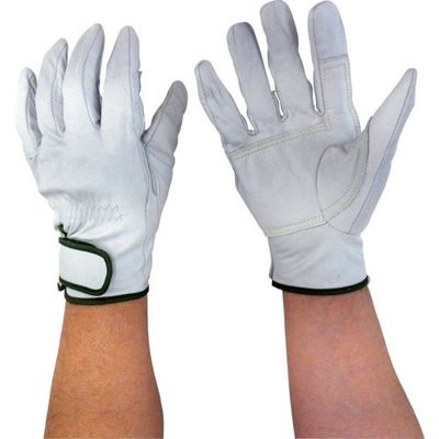 吉野 牛本革手袋 牛レンジャー3D MU-202R 1双 134-4288（直送品）