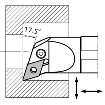 京セラ 倣い加工用ボーリングバー SーPDUN15 S40T-PDUNR15-54 1個 552-0193（直送品）