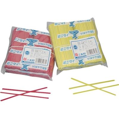 ビニタイ ポリエチレン カット品 黒 4mm×8cm (1000本/袋) QAP-080-7G 1セット(50000本:1000本×50袋)（直送品）