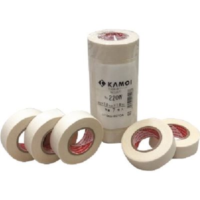 カモ井加工紙 カモ井 軽包装用マスキングテープ4巻入 NO.220WJAN-30 1セット(40巻:4巻×10パック) 199-5866（直送品）