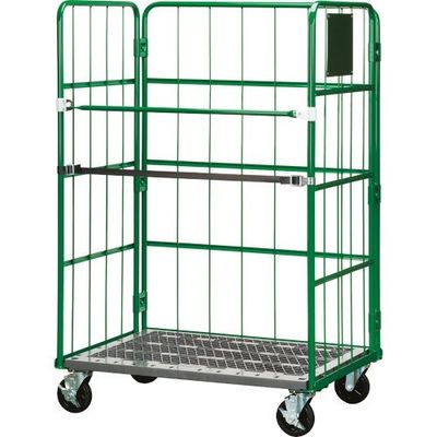 テラモト ロールボックスパレット(折りたたみかご車)底板樹脂仕様 OT-561-305-0 1台 163-0818（直送品）