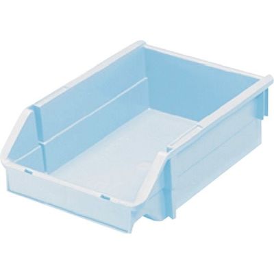 ヒシ T型コンテナ(ネスティングタイプ) パステルブルー W192×D285×H90 PAT-3-PB 1セット(10個)（直送品）