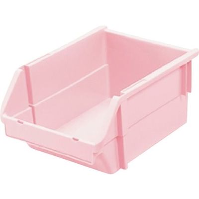 ヒシ T型コンテナ(ネスティングタイプ) パステルピンク W192×D285×H140 PAT-5-PN 1セット(12個)（直送品）