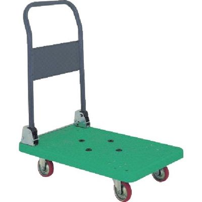 石川製作所 アイケー 樹脂製運搬車 折り畳みハンドルタイプ 均等荷重150kg P101 1台 104-2771（直送品）