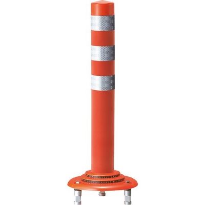 積水樹脂 積水 車線分離標 ポールコーンG 3本脚 PCー80GBFRWーCS 赤 1セット(5本) 211-4822（直送品）