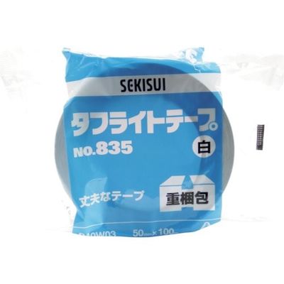 積水化学工業 積水 タフライトテープ#835 50X100 白 P40W03 1セット(50巻) 158-7611（直送品）