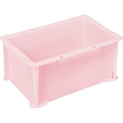 三菱ケミカルインフラテック ヒシ S型コンテナ パステルピンク 有効内寸229×132×122mm PAS-4-PN 1個 368-9356（直送品）